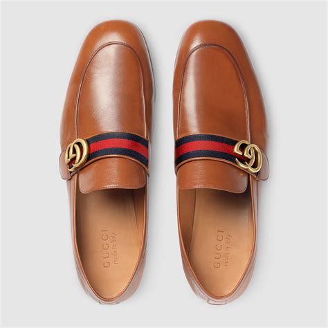 men's brown Gucci loafers